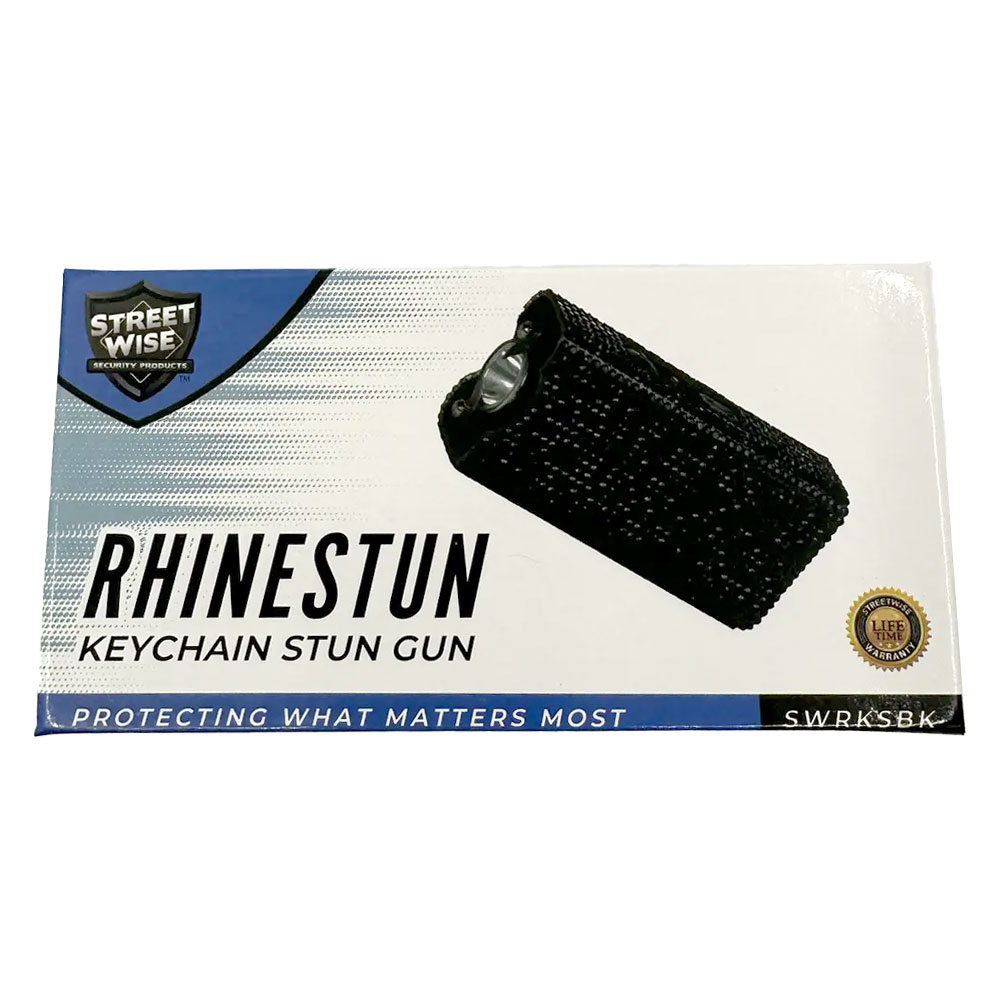 Rhinestun Keychain Stun Gun Black view 7